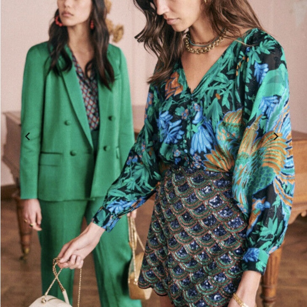 Sezane Erica Blouse in Tropico